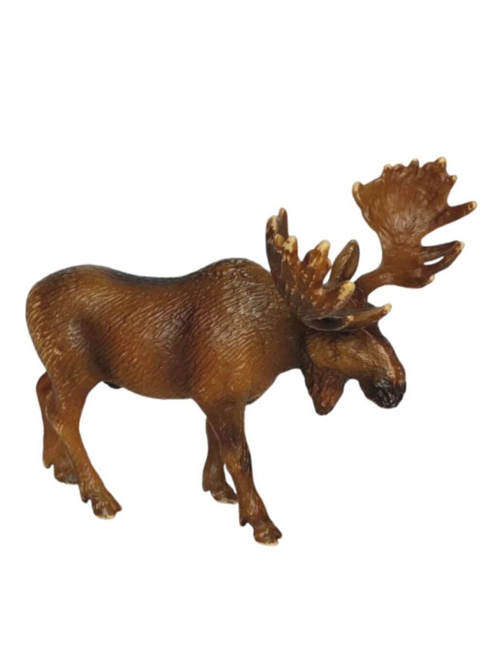 Schleich Moose Bull Animal Figurine Brown 4.5 Inch